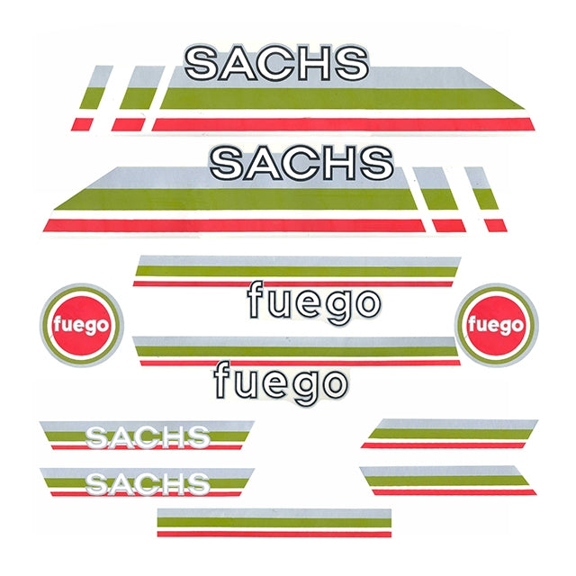 Kit pegatinas Sachs Fuego Gris