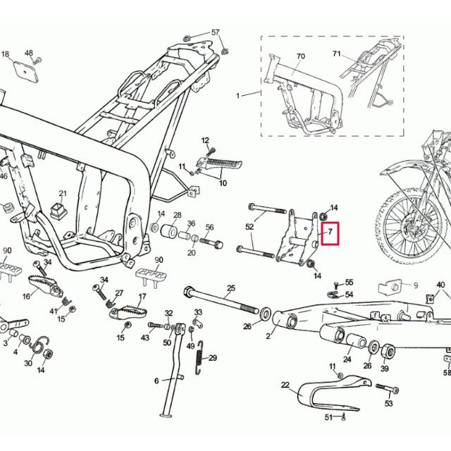 Soporte motor Rieju MRX/RRX/SMX 50