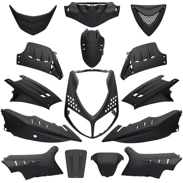 Kit de carenados Peugeot Speedfight 2 15 piezas negro mate Allpro