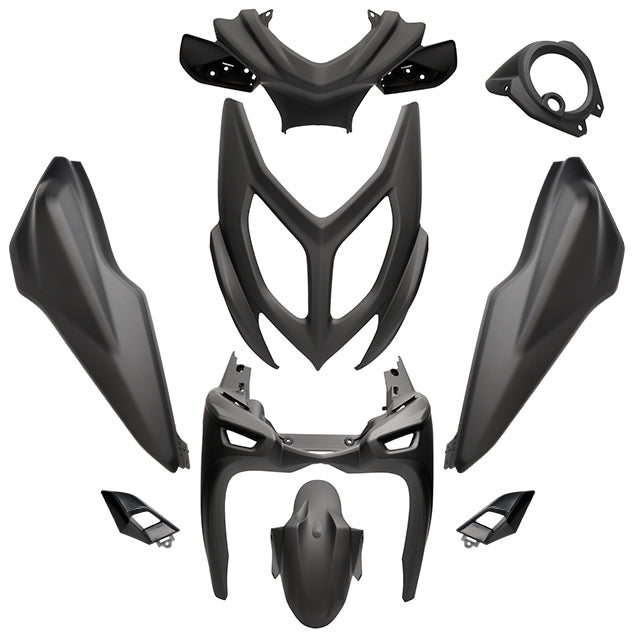 Carenados Yamaha Aerox / MBK Nitro desde 2013 9 piezas negro mate AllPro