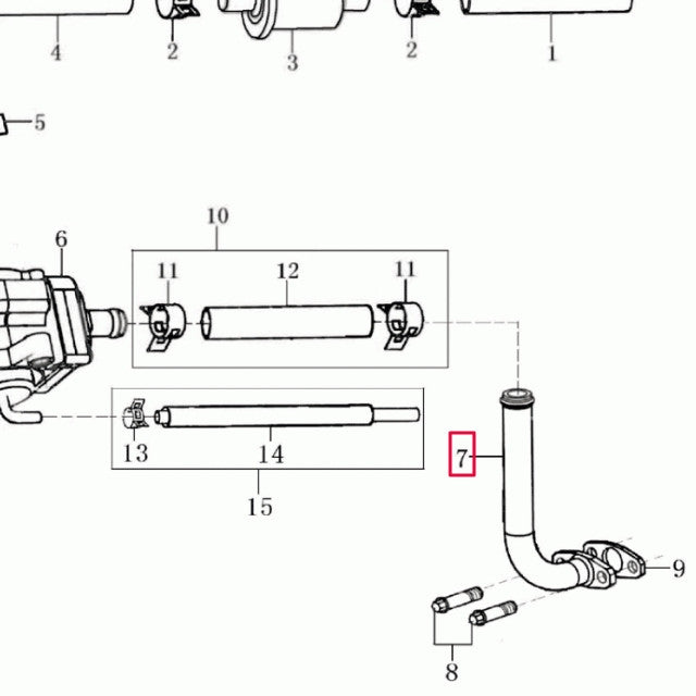 Tubo metálico válvula AIS Rieju Marathon/Tango 125cc