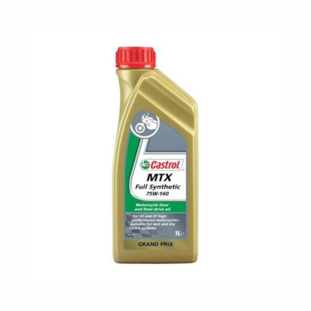 Aceite transmisión 2T/4T 75W140 1L Castrol MTX Full Synthetic