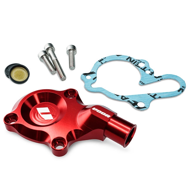 Kit tapa bomba de agua VOCA CNC Minarelli AM6, rojo