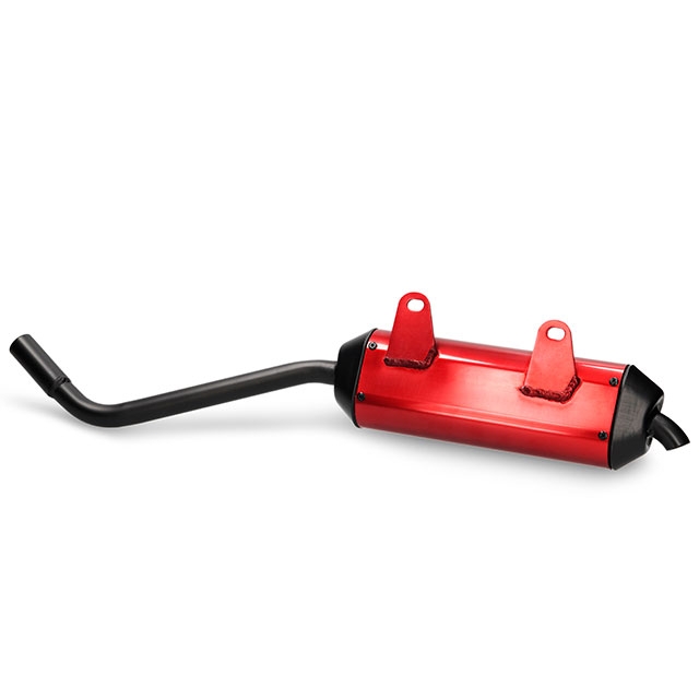 Silenciador de escape aluminio Rieju MRT 50, anodizado rojo 