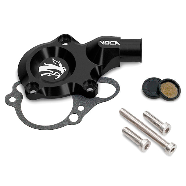 Kit tapa bomba de agua VOCA CNC Minarelli AM6, negro