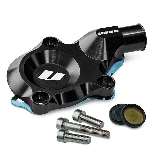 Kit tapa bomba de agua VOCA CNC Minarelli AM6, negro