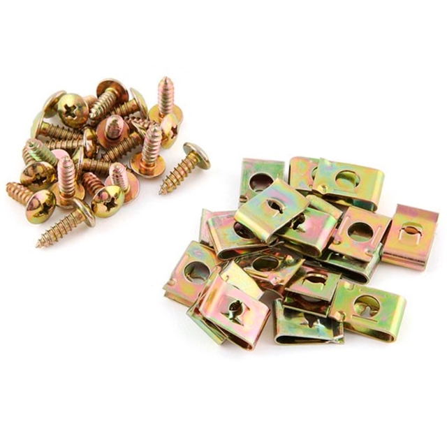 Tornillos y grapas para Carenados M4x10 - 20 Unidades Allpro