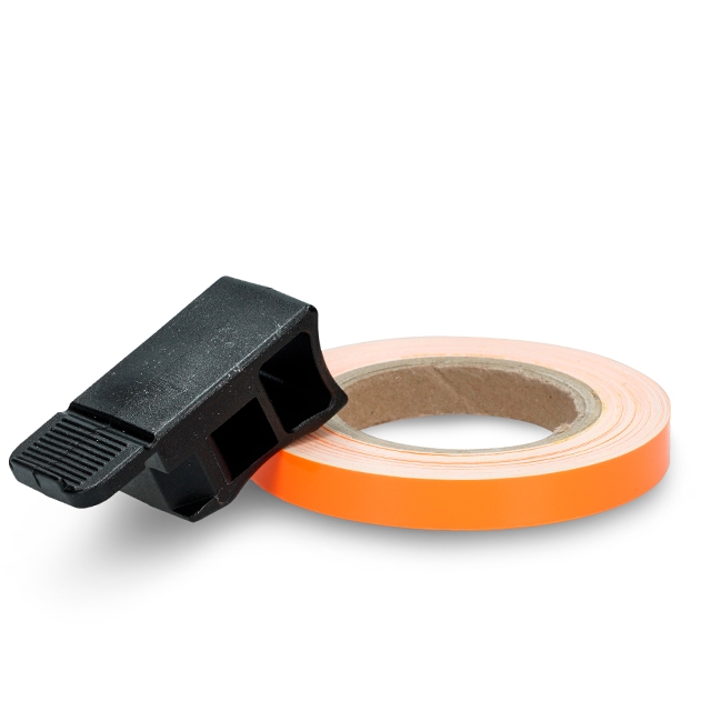 Cinta adhesiva para llanta con aplicador Allpro, naranja