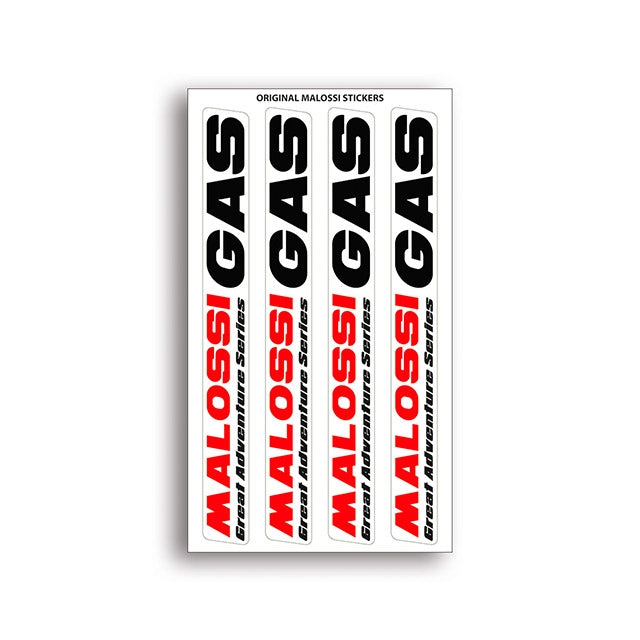 Kit pegatinas Malossi Gas 11,5x16,8cm