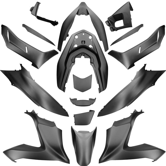 Kit de carenados Honda PCX >2018 17 piezas gris carbon mate NHB52M AllPro