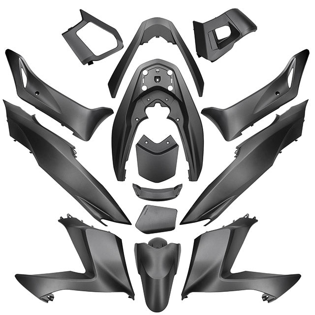 Kit de carenados Honda PCX 2015-2018 14 piezas gris carbono mate NHB52M AllPro