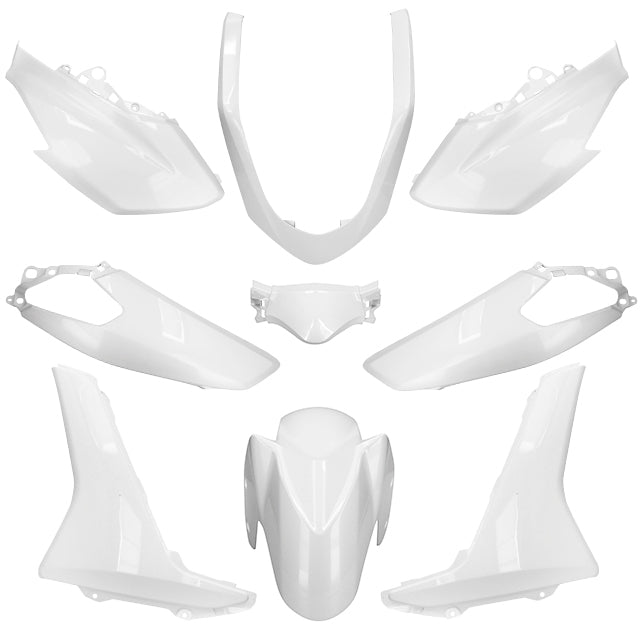 Kit de carenados Yamaha Nmax 9 piezas blanco metálico WM6 AllPro
