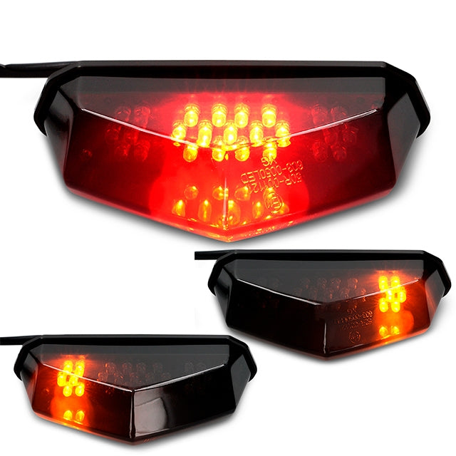 Piloto trasero Universal con intermitentes Black Line LED AllPro