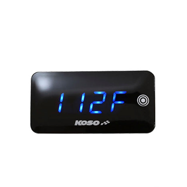 Marcador temperatura y voltaje Slim Line Koso - Azul