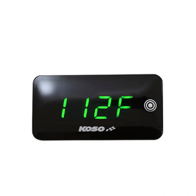 Marcador temperatura y voltaje Slim Line Koso - Verde
