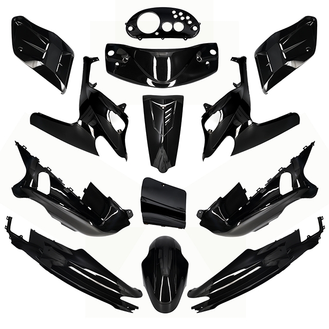 Carenados Gilera Runner <05 13 piezas Allpro - Negro Metalizado