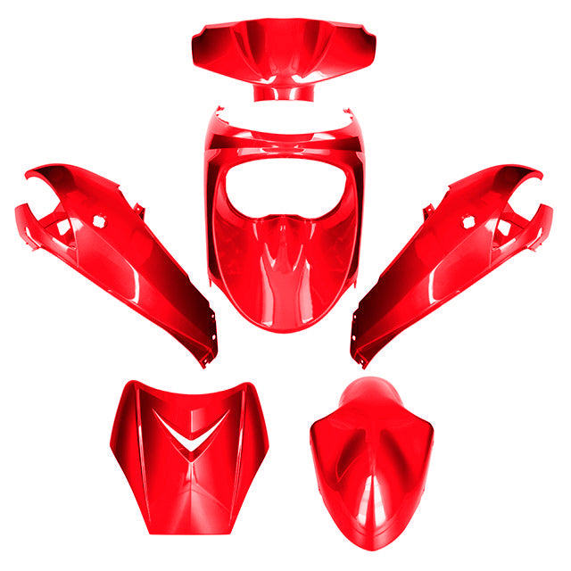 Kit de carenados Peugeot New Vivacity 50 6 piezas Rojo AllPro