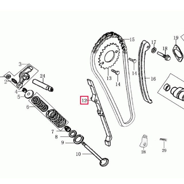Guía cadena de distribución Rieju Marathon / Tango 125