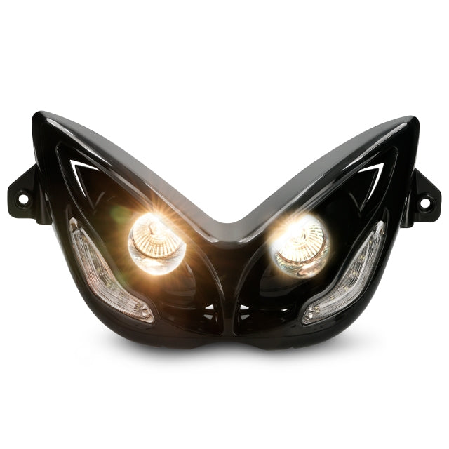 Doble óptica LED Angel eyes Yamaha Aerox 50 <2013 Allpro - Negro