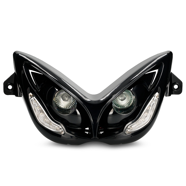 Doble óptica LED Angel eyes Yamaha Aerox 50 <2013 Allpro - Negro