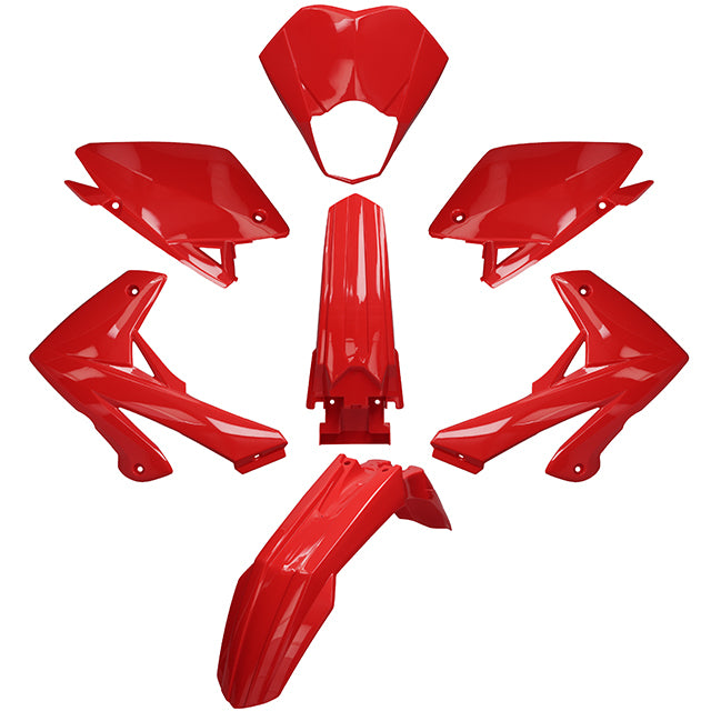 Carenados Rieju MRT 50 7 piezas plástico inyectado AllPro Rojo
