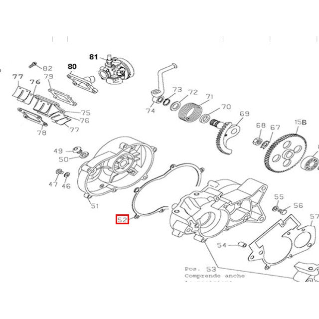 Junta tapa embrague AllPro MX 50