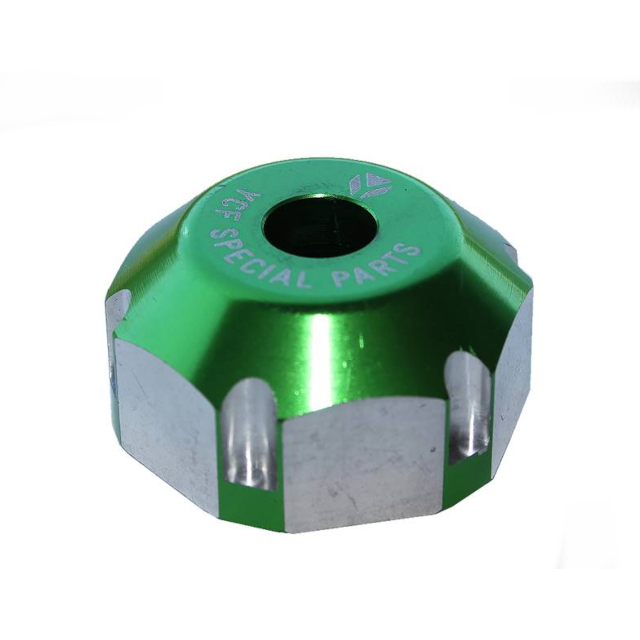 Tuerca dirección CNC M22 Pitbike YCF - Verde