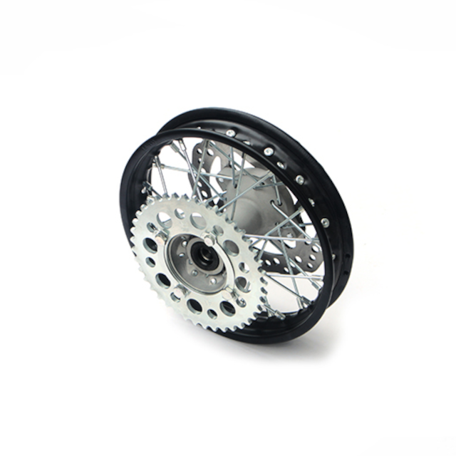 Llanta trasera 1.85x10" con disco/corona Pitbike YCF >2020