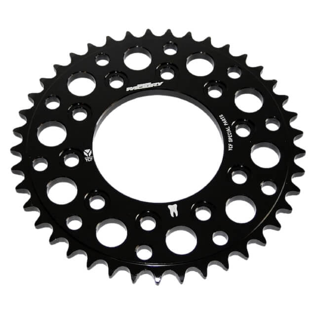 Corona Pitbike Z-41 420 5 agujeros Aluminio Negro YCF