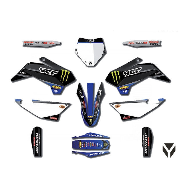 Kit de adhesivos Monster Energy Pitbike YCF Pilot / Factory