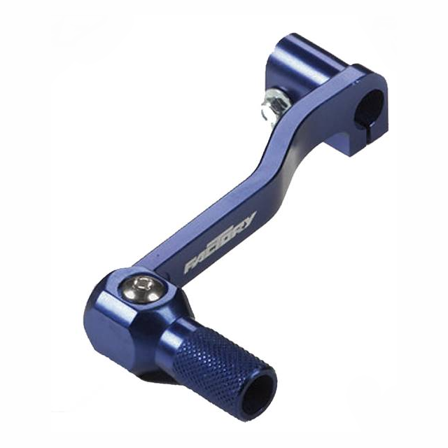 Pedal de cambio Pitbike aluminio CNC eje corto YCF - Azul