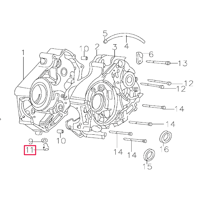 Tornillo tapón de vaciado Pitbike motor 150-3/E 150-5 YX