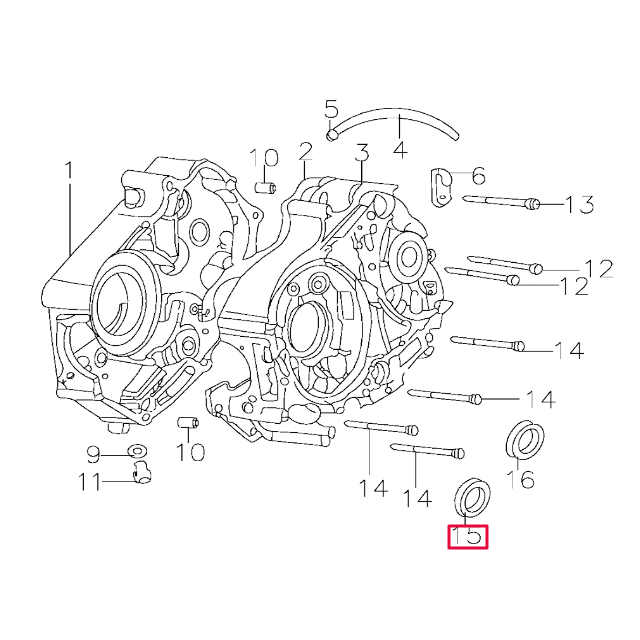 Retén cigüeñal lado encendido Pitbike motor 150-3 YX