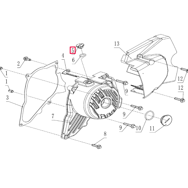 Tapón registro tapa encendido Pitbike motor 190 Zongshen