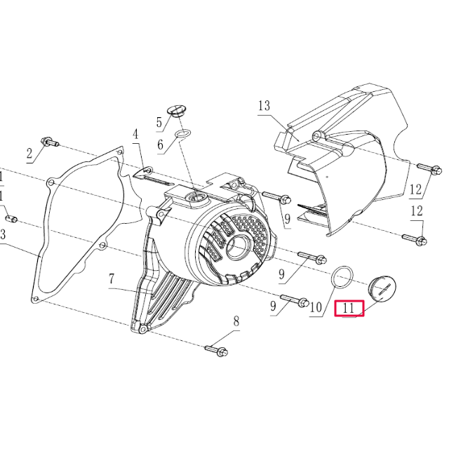 Tapón grande tapa encendido Pitbike motor 190 Zongshen
