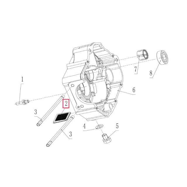 Malla filtro de aceite Pitbike motor 190 Zongshen