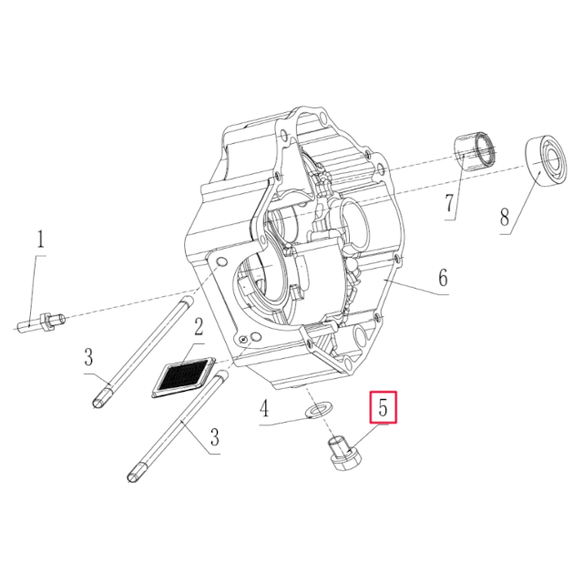 Tornillo tapón de vaciado Pitbike motor 190 Zongshen