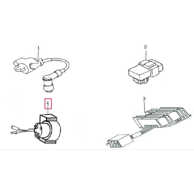 Relé de arranque Pitbike motor 190 Zongshen