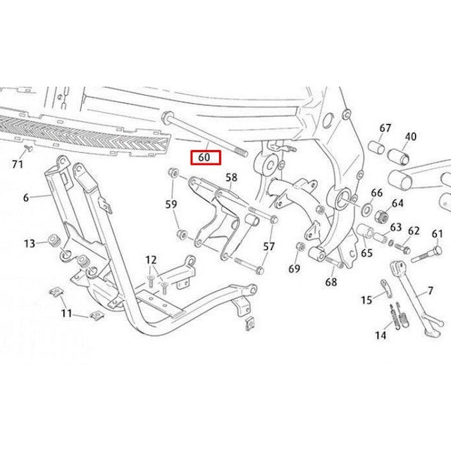 Eje basculante Rieju 50-125 RS3