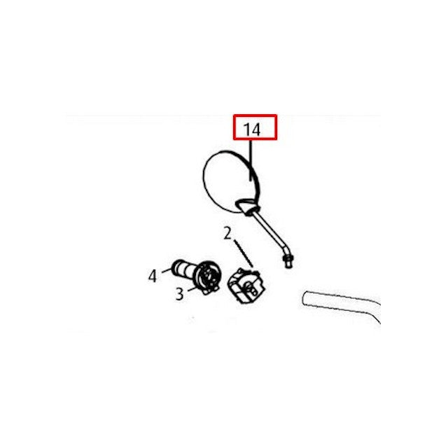 Retrovisor derecho Rieju Century 125 E4 2018