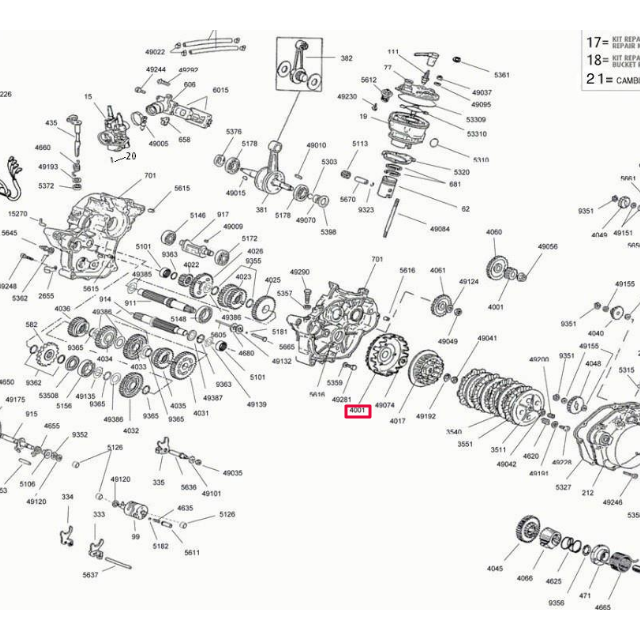 Campana de embrague Minarelli AM6 20/71 Rieju 50cc