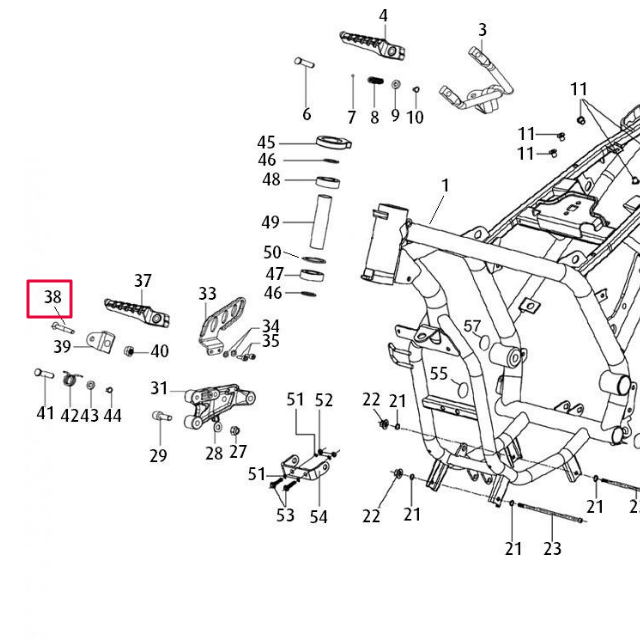 Tornillo Din 7991 Allen M8x25 Cal.10.9 Z/Blanco Rieju Century 125 Euro 4