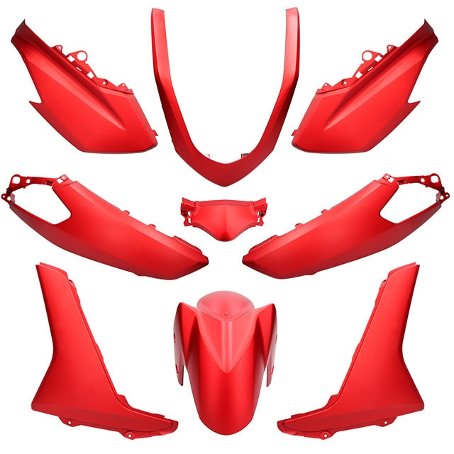 Kit de carenados Yamaha Nmax 15-20 9 piezas Rojo Mate Metal (MDRM3) Allpro