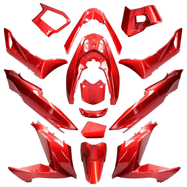 Kit de carenados Honda PCX 2015-2018 14 piezas rojo perla R320 AllPro