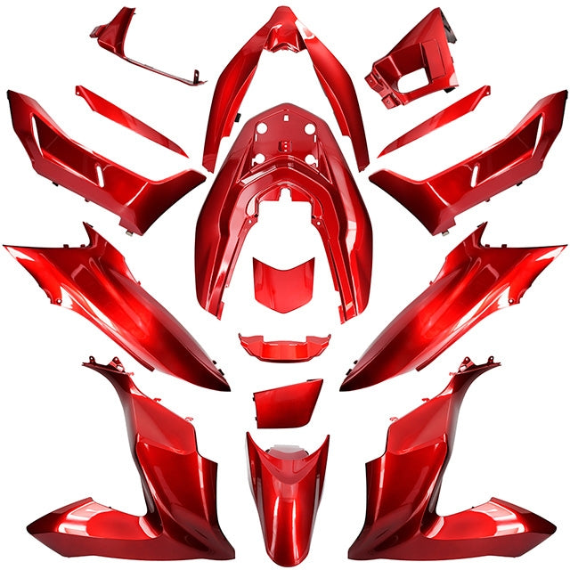 Kit de carenados Honda PCX 2018-2020 17 piezas rojo perla R369 AllPro