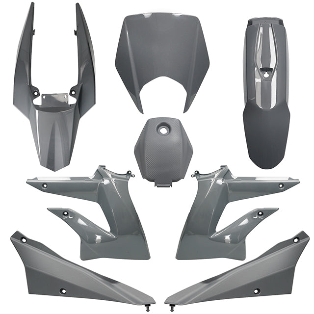 Carenados Derbi Senda DRD Racing/X-treme 11-17 8 piezas inyeción AllPro - Gris