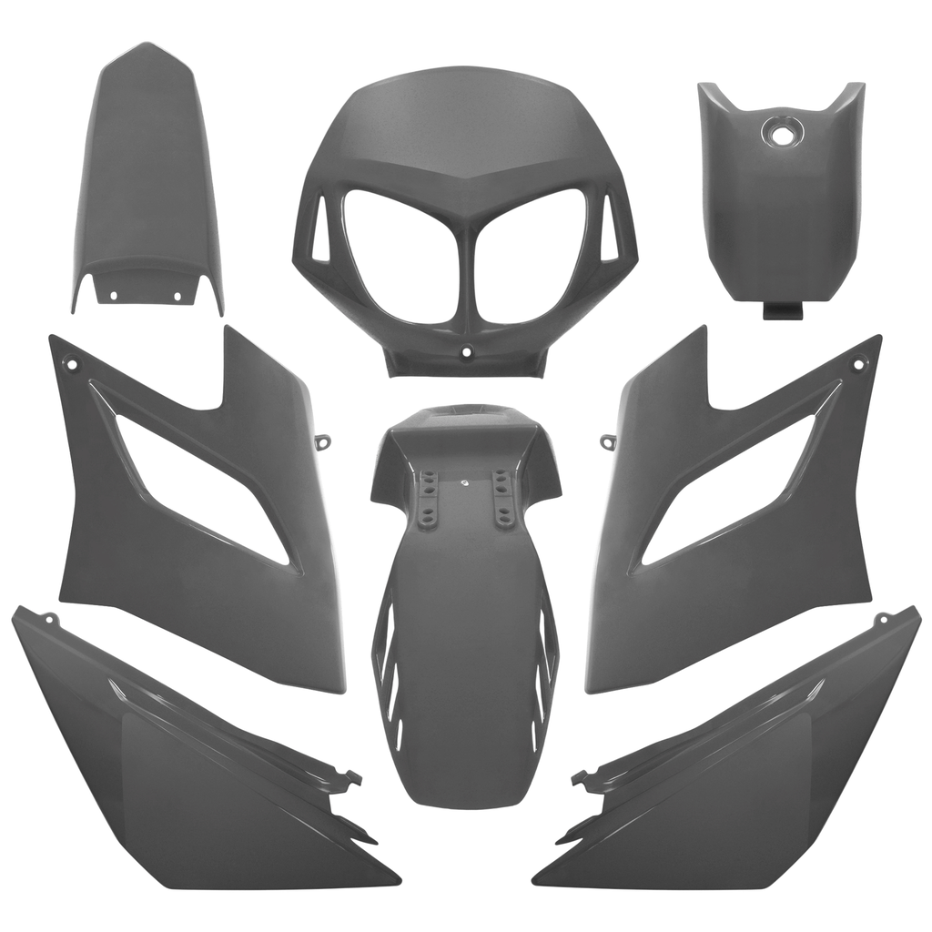 Carenados Derbi Senda DRD Racing/Limited 04-10 8 piezas injectados AllPro - Gris