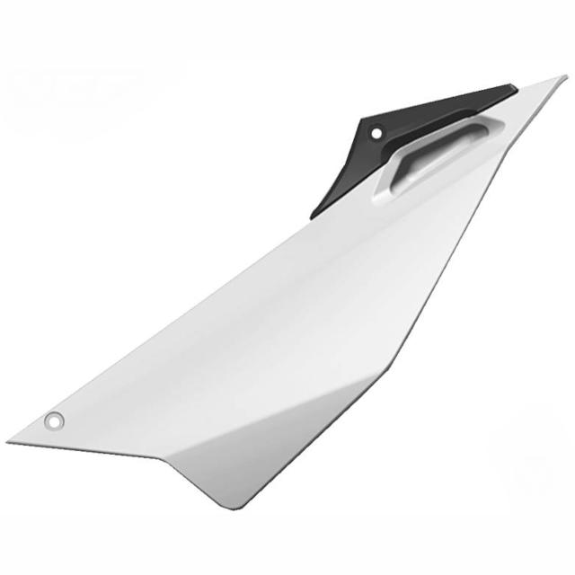 Tapa trasera izquierda Pitbike YCF Pilot / Factory - Blanco