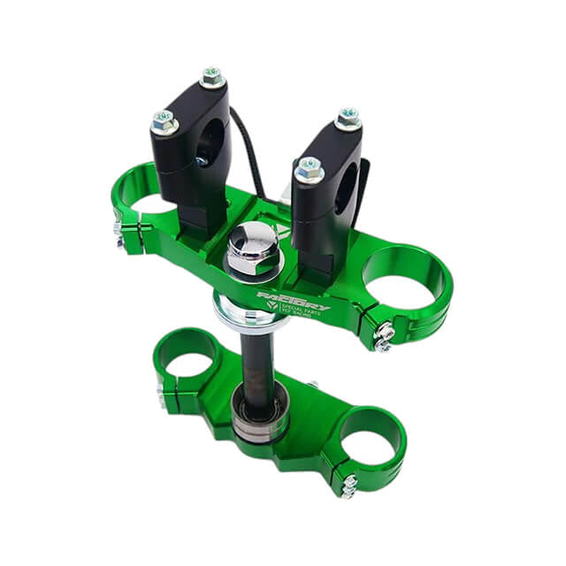 Tija completa de aluminio CNC 48/48 170mm Pitbike YCF Factory SP3 - Verde