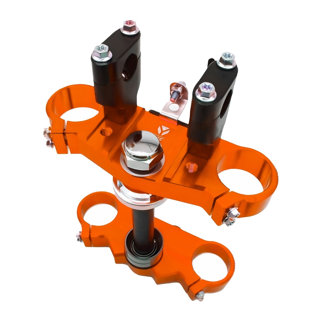 Tija completa de aluminio CNC 48/45 160mm Pitbike YCF - Naranja
